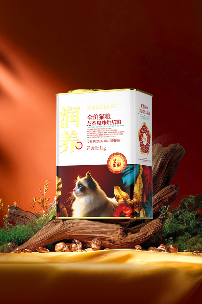全价猫粮-芝香爆珠烘焙粮-1kg（芝士蛋酥）（润养）