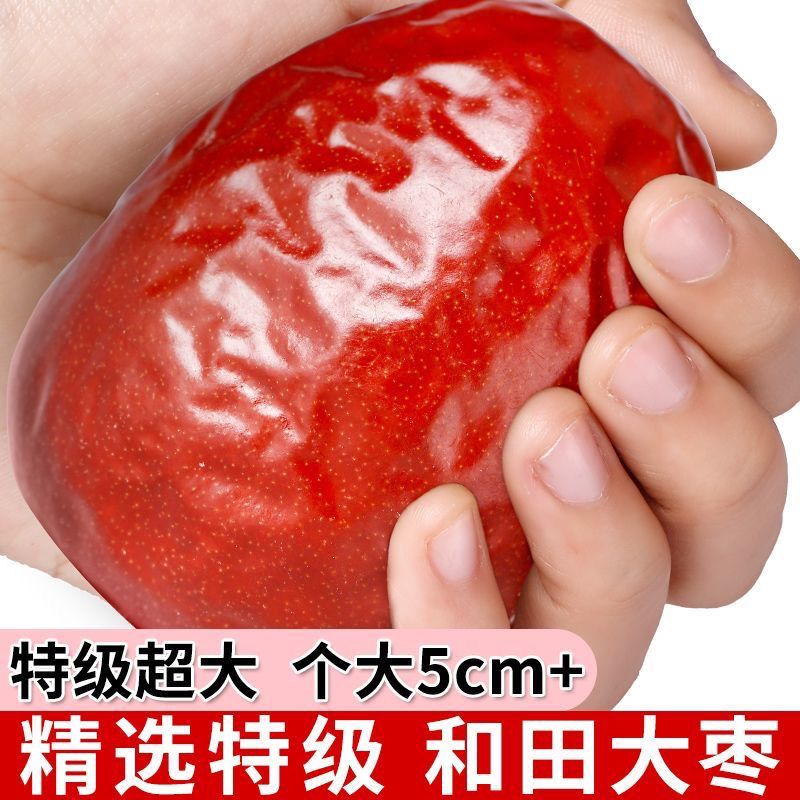 正宗新疆和田大枣一级红枣个大5CM真肉枣骏枣免洗零食干果煮粥