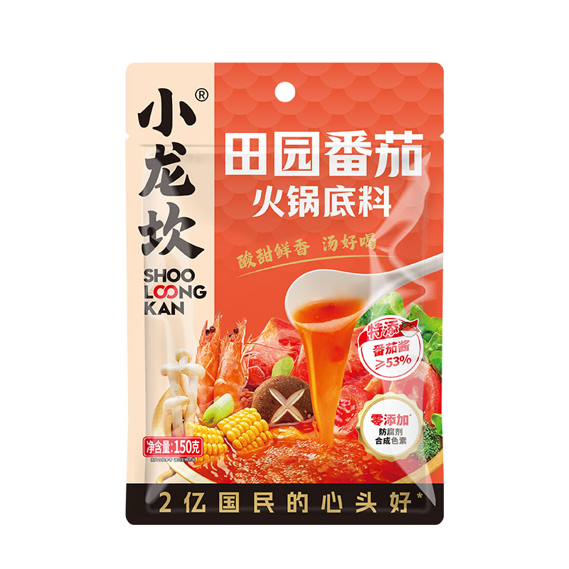 小龙坎田园番茄火锅底料150g（新一代）*6袋