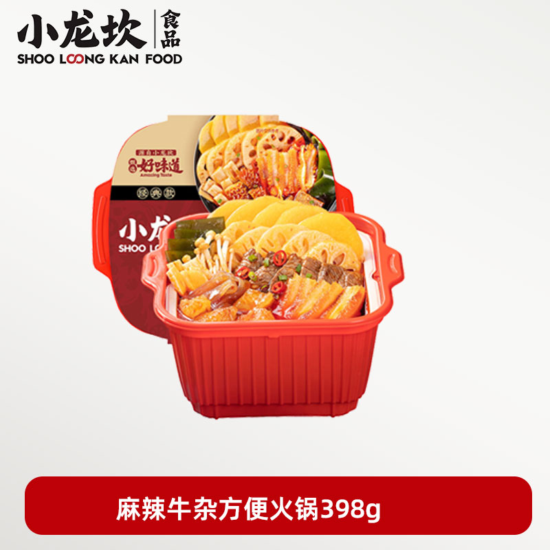 小龙坎麻辣牛杂版方便火锅398g