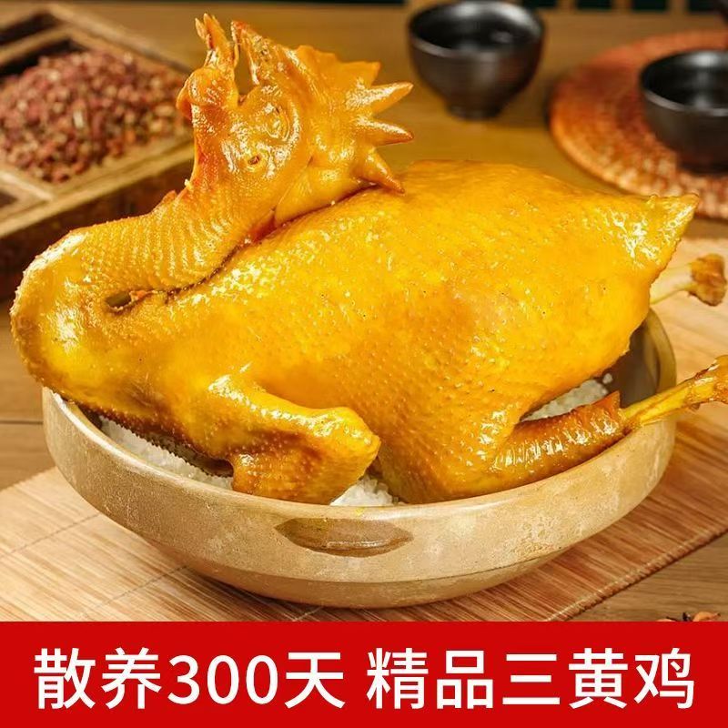 正宗古法盐焗鸡整只开袋即食手撕盐焗鸡丝丝入味下酒菜