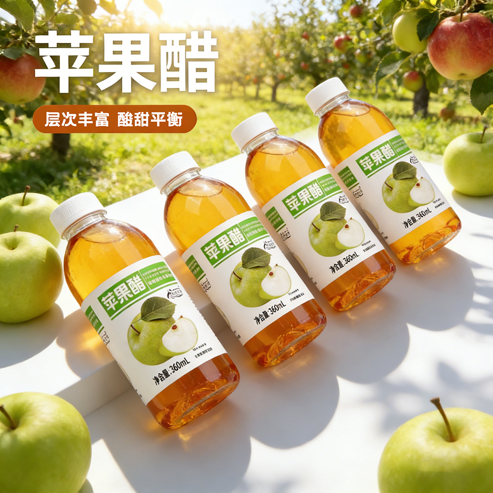 雨沐冰泉苹果醋360ml×6瓶