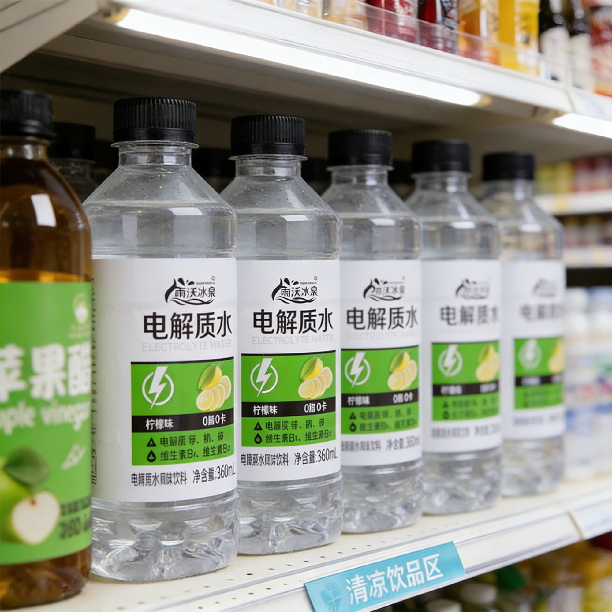 雨沐冰泉电解质柠檬360mlx12瓶装