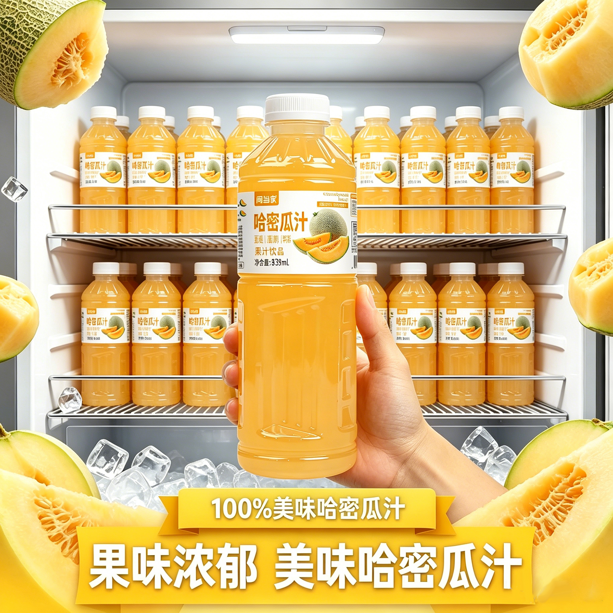 闫当家哈密瓜汁839ML*1瓶