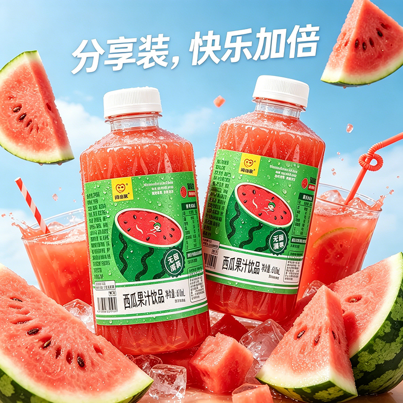 闫当家麒麟西瓜汁610ML*2瓶