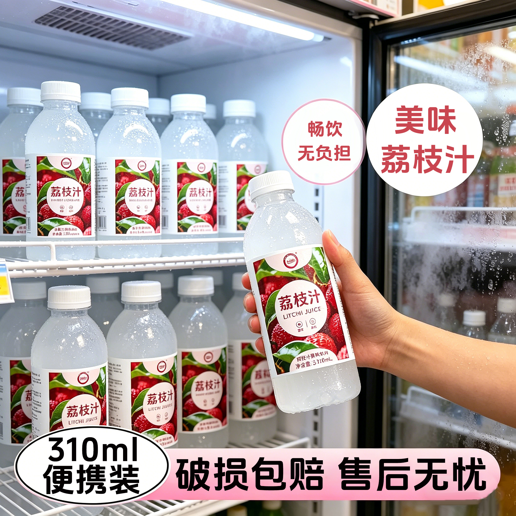 【整箱福利】正宗荔枝汁饮品清爽可口适合夏季畅饮