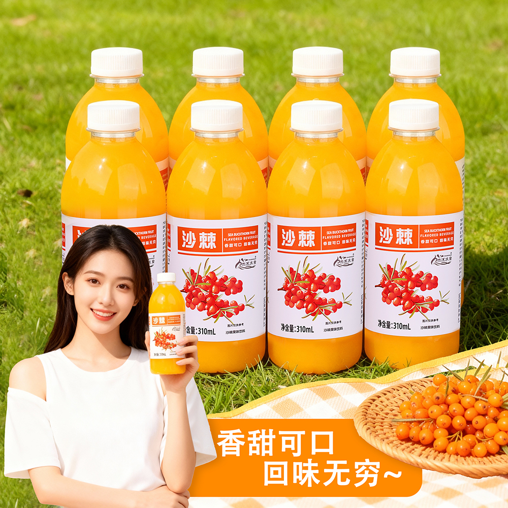 雨沐冰泉沙棘汁310ml*12瓶装