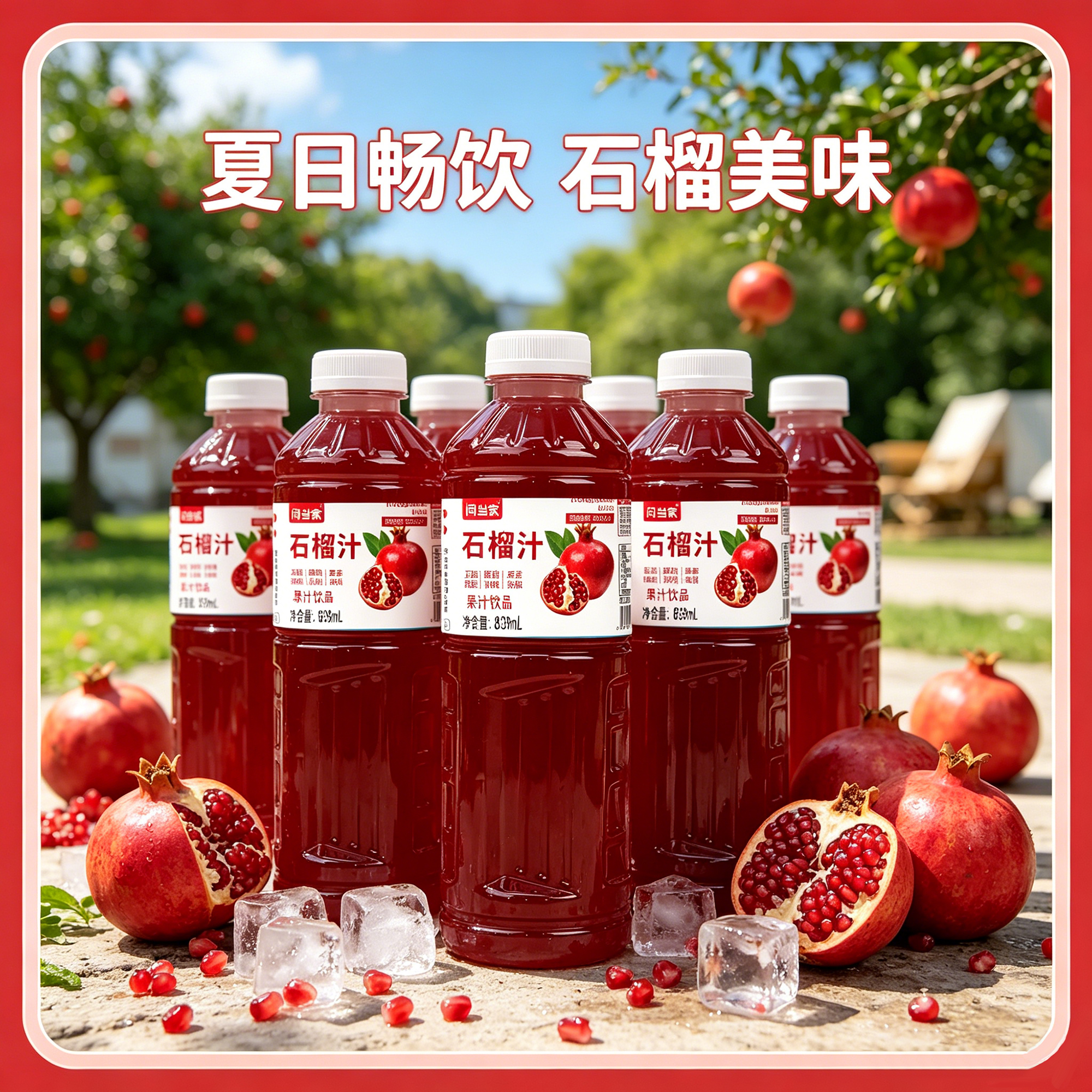 闫当家石榴汁839ML*4瓶