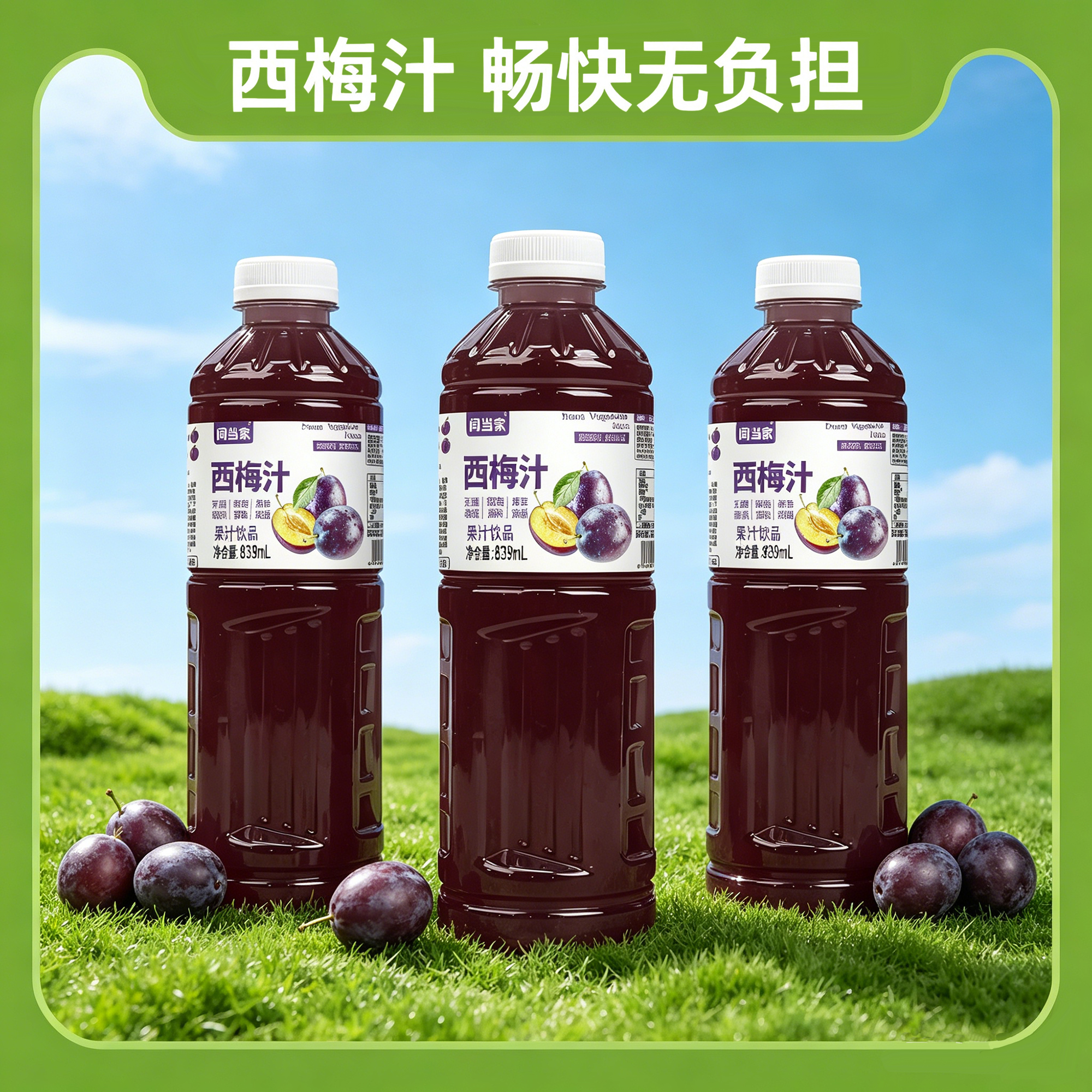 闫当家西梅汁839ML*3瓶