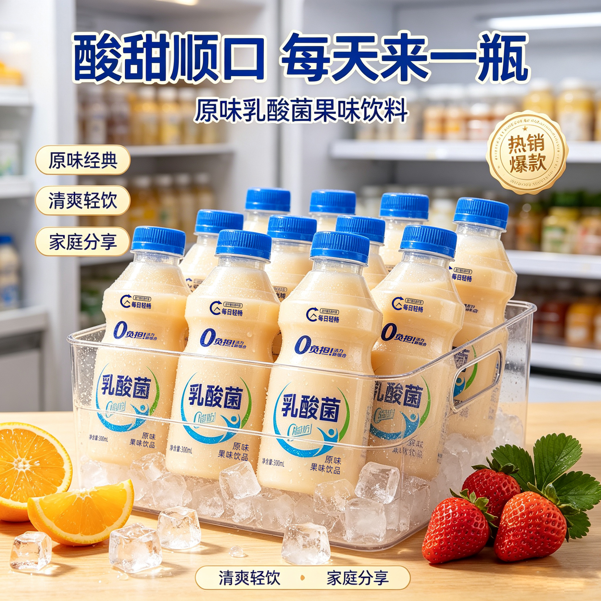 露源泉乳酸菌原味300ml*瓶