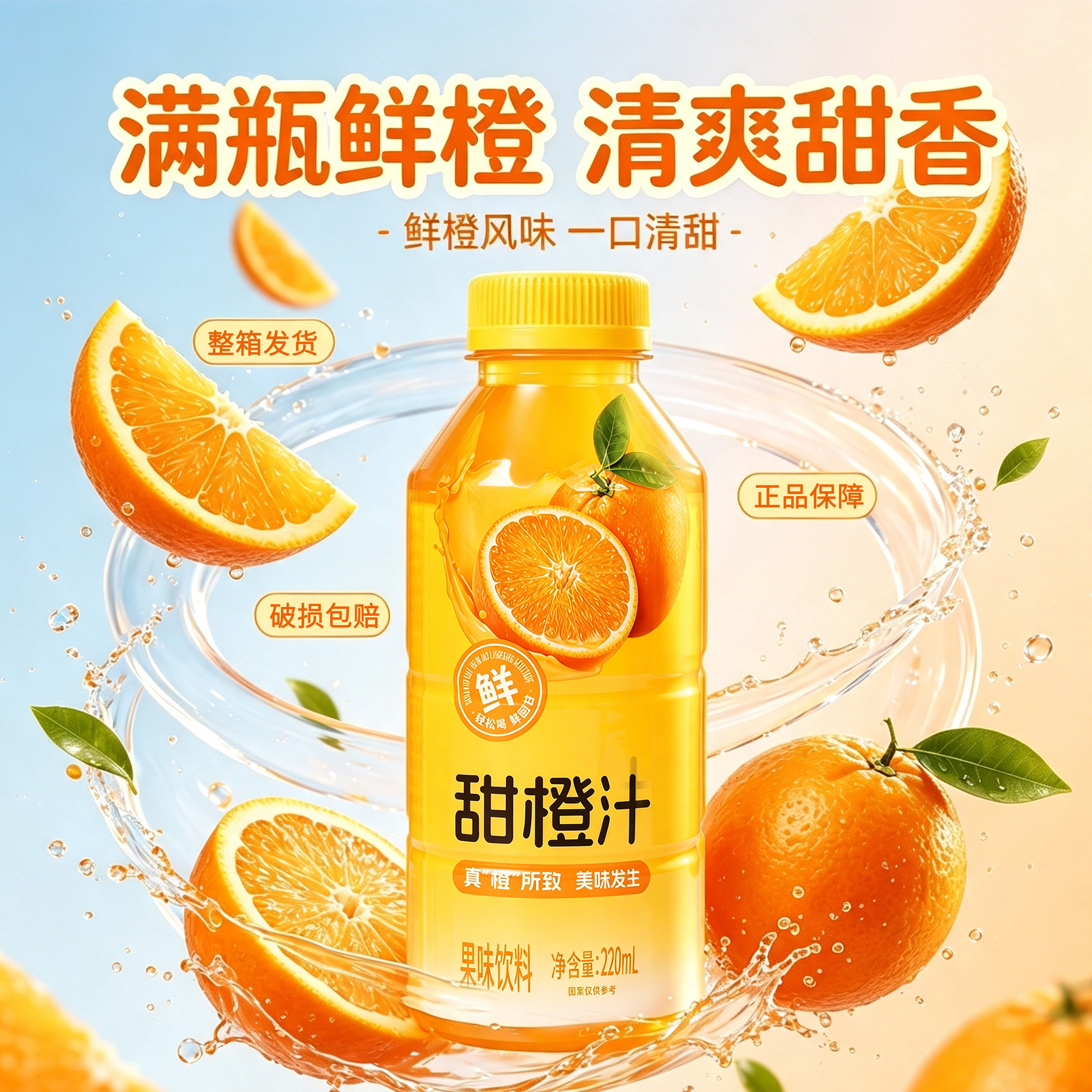 愈润泉甜橙汁220ML*瓶