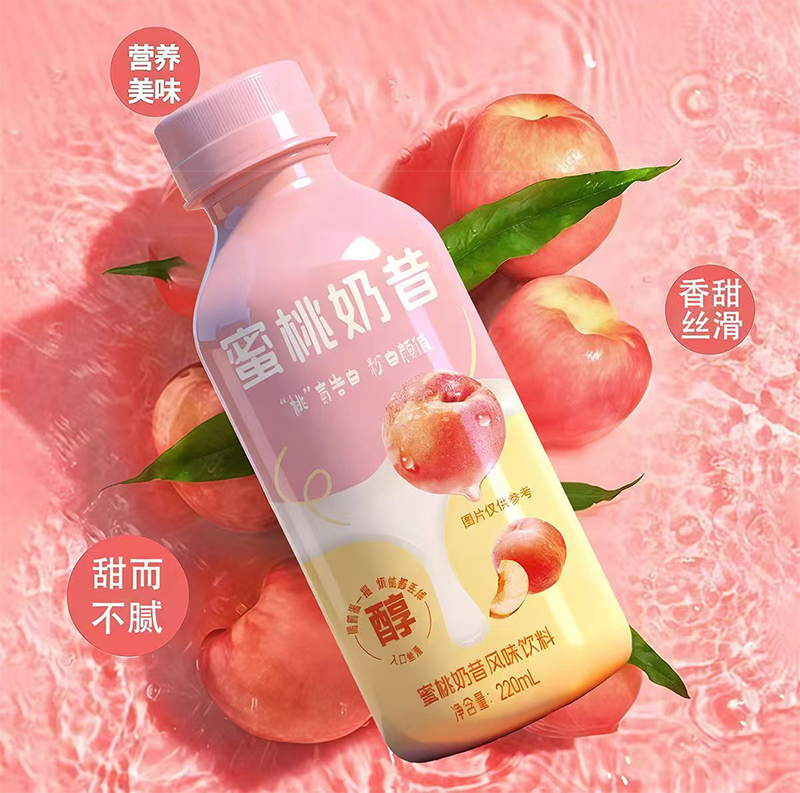焦农山泉蜜桃奶昔220ml*瓶