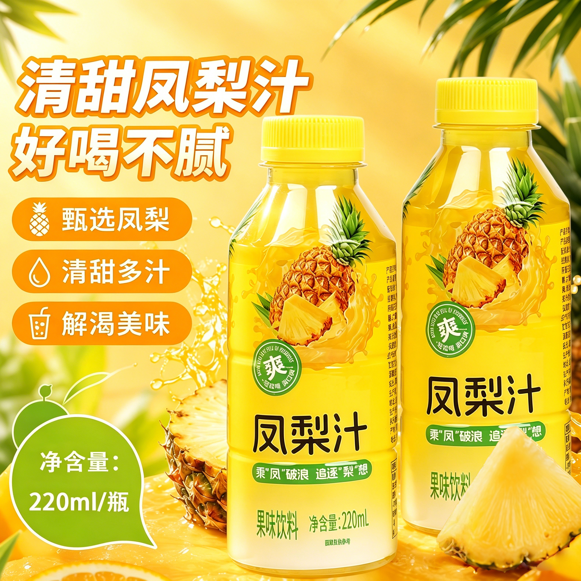 愈润泉凤梨汁220ML*瓶