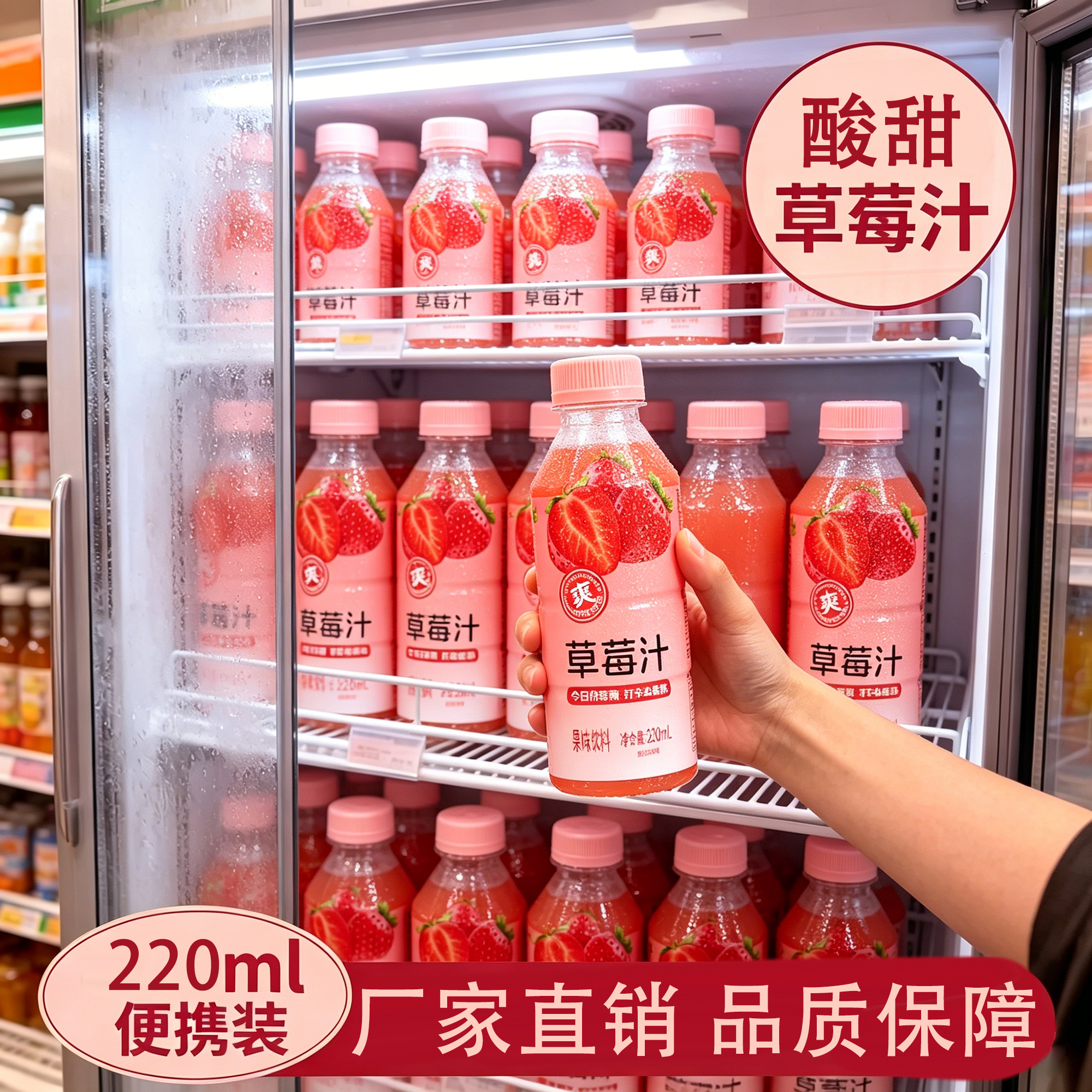 愈润泉草莓汁220ML*瓶