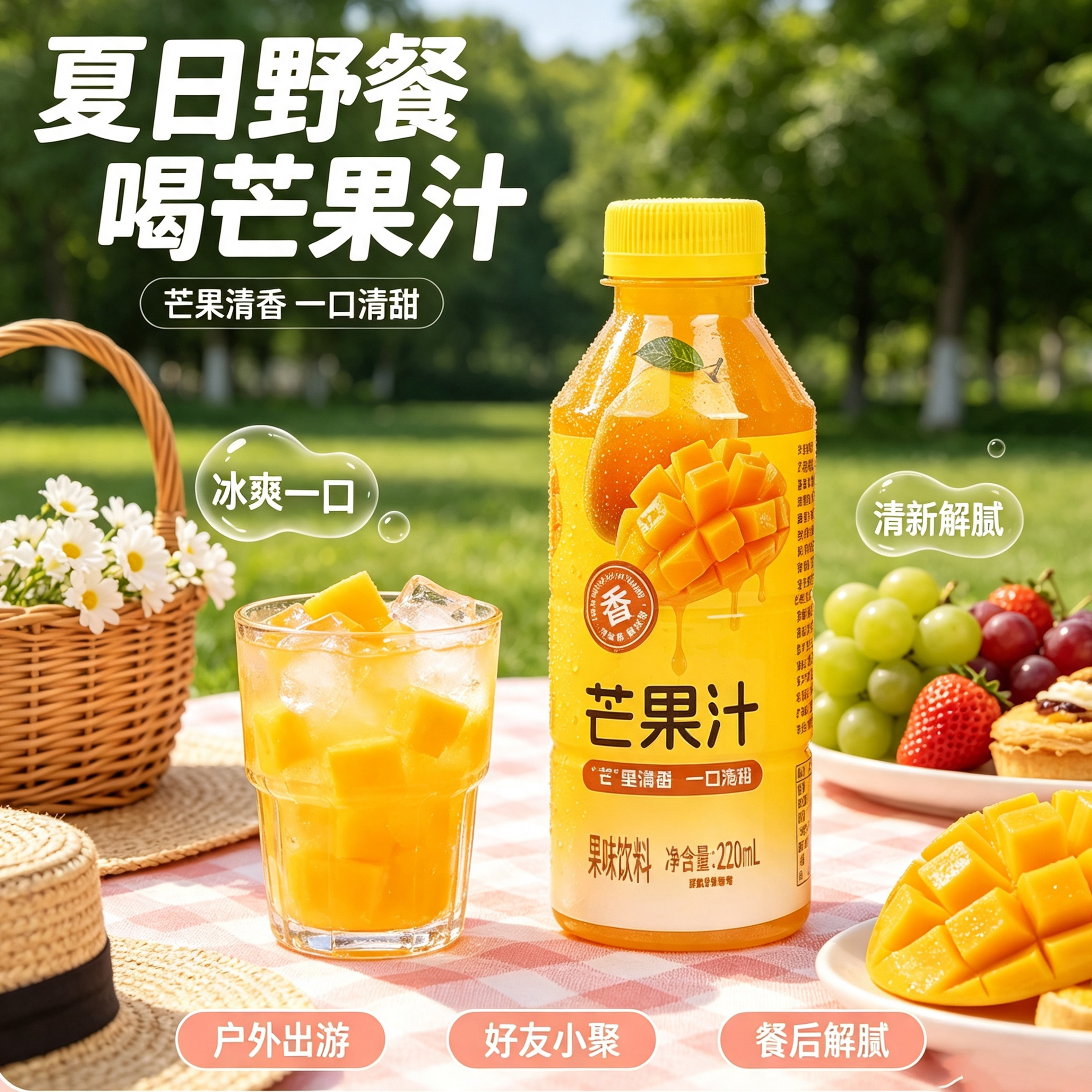 愈润泉芒果汁220ML*瓶