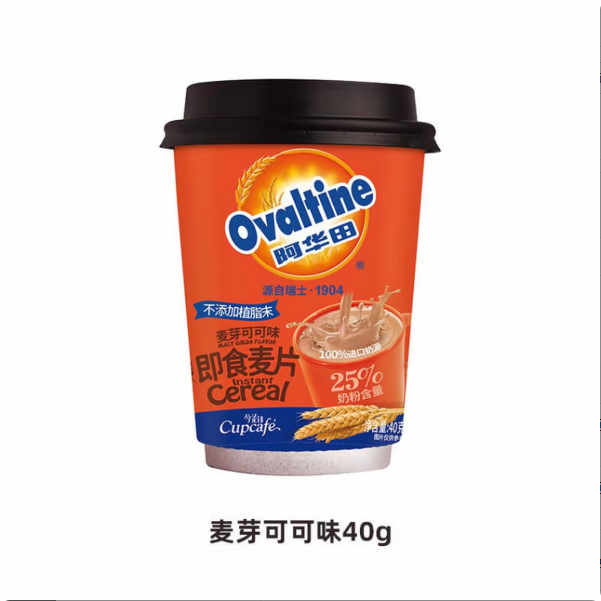 阿华田麦片可可味燕麦速食营养早餐儿童懒人即食热饮零食40g/麦片