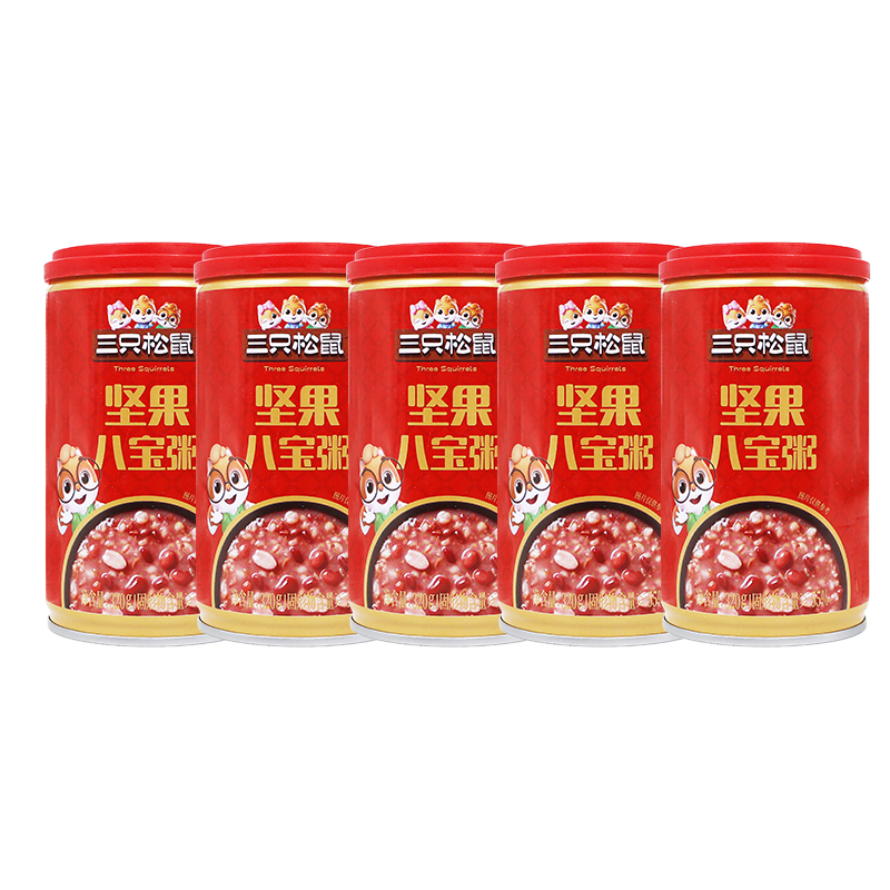 三只松鼠每日坚果莲子八宝粥320g多种坚果混合早餐即食装