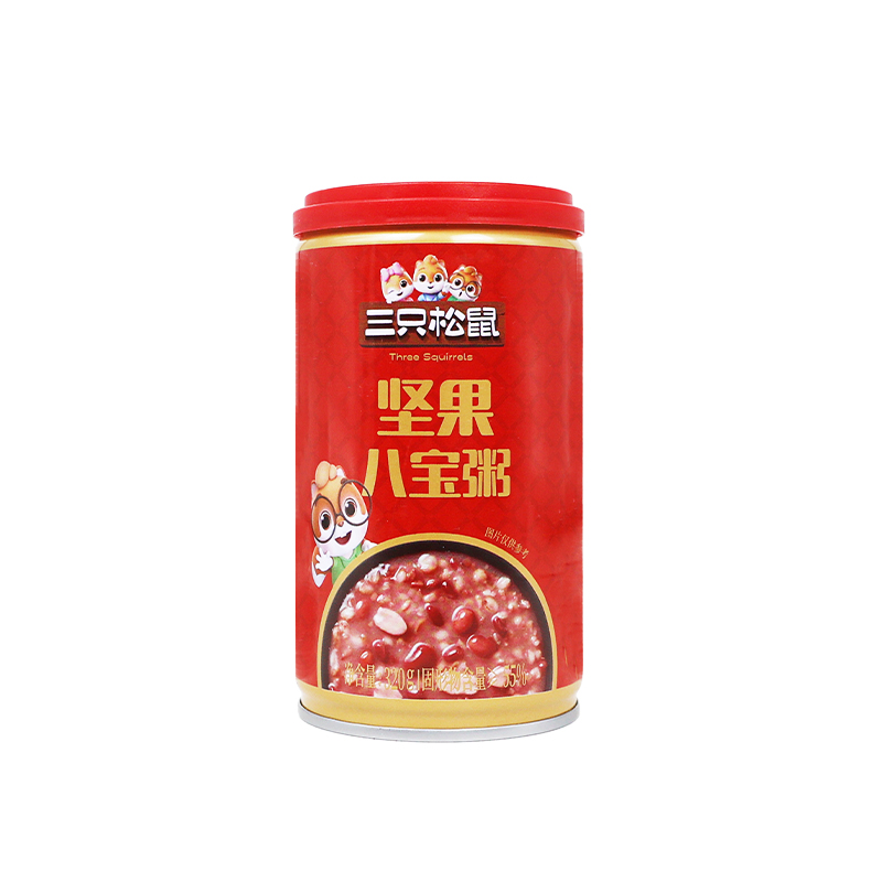 三只松鼠每日坚果莲子八宝粥320g多种坚果混合早餐即食装