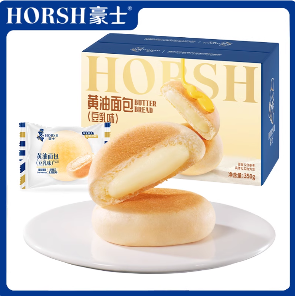 豪士黄油面包350g豆乳味