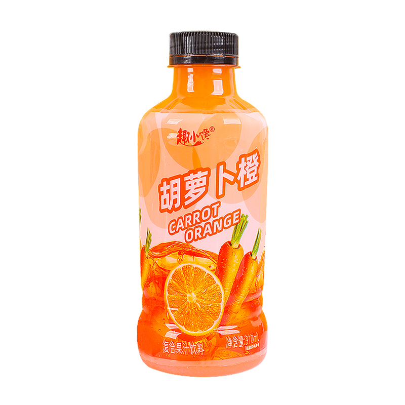 胡萝卜橙复合果汁饮料整箱310ml小瓶装胡萝卜汁橙汁果味饮品